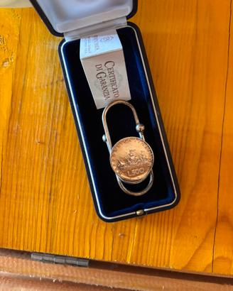 Portamonete/prta vintage 500lire argento 925