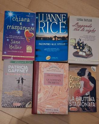 Lotto 6 romanzi rosa, storie di donne