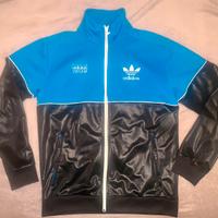 Felpa S adidas chile62 nero azzurra lucida