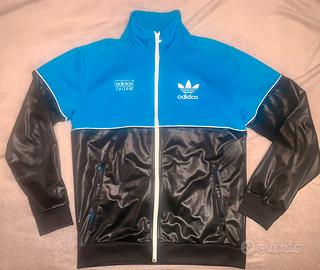 Felpa S adidas chile62 nero azzurra lucida
