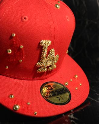New Era 59fifty  LA – Custom con Borchie Oro