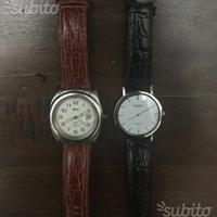 Due Orologi Uomo da Polso, Cinturini in Pelle