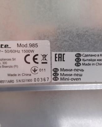  forno elettrico Ariete 30 litri 