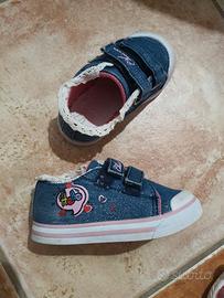 scarpe sportive in jeans bimba