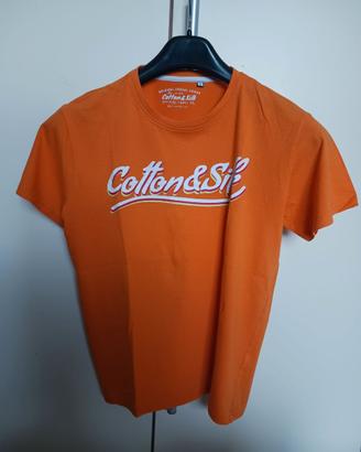 T.Shirt arancio Cotton & Silk tg.L