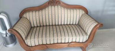 Divano  Vintage/Shabby Chic in Legno Intagliato