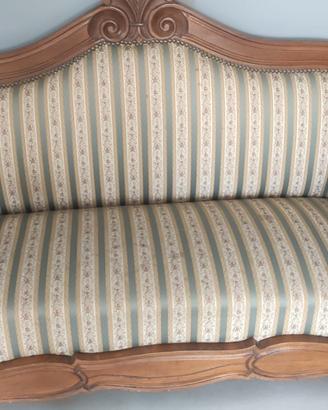 Divano  Vintage/Shabby Chic in Legno Intagliato