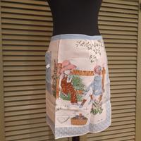 Grembiule a vita vintage Elen B. 89 stampa bucolic