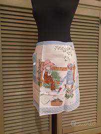 Grembiule a vita vintage Elen B. 89 stampa bucolic