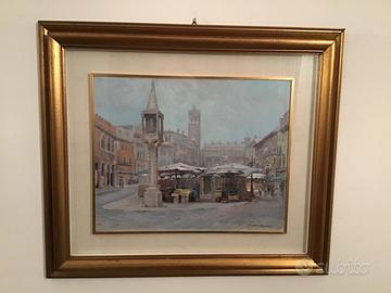 Veduta di piazza Erbe di Gigi Busato