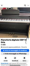 Strumenti musicali. Pianiforte  tasi. Pesati