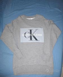 Felpa Calvin Klein Jeans grigia