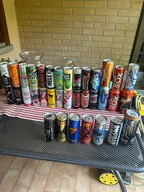 Lattine collezione energy drink coca cola ecc