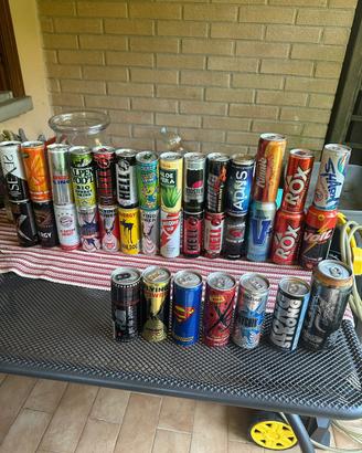 Lattine collezione energy drink coca cola ecc