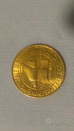 Moneta lire 200 Genova 92 esp.mond.filatelia tem