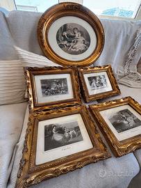 Collezione di stampe stile Barocco Rococò