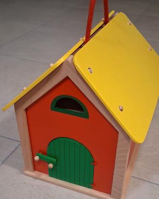 Cassetta marca Goki tutta in legno apribile con an