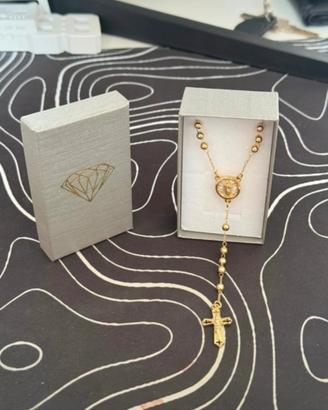 Rosario in Argento 925 con Crocifisso – Mai Usato