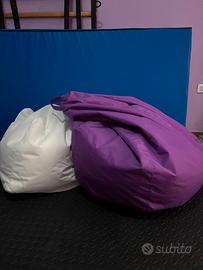 Pouf poltrona a forma di goccia (con ricarica)