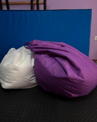 Pouf poltrona a forma di goccia (con ricarica)