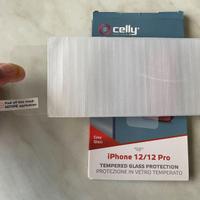 Protezione vetro temperato Celly per iPhone 12