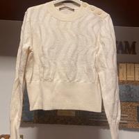 maglione bianco da donna