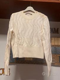 maglione bianco da donna