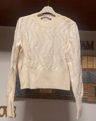 maglione bianco da donna
