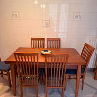 Tavolo allungabile cucina con 6 sedie