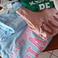 felpe ragazza, pantaloni e due maglioncini 