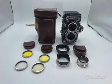 rolleiflex 3.5f piu accessori 