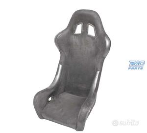SEDILE BAQUET UNIVERSALE NERO ALCANTARA - PELLE ST