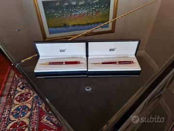 Eccezionale coppia di penne Montblanc bordeaux nuo