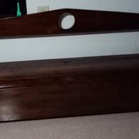 Panca portaoggetti antica restaurata