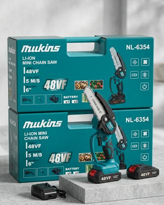 ⚡ MINI MOTOSEGA A BATTERIA MUKINS 