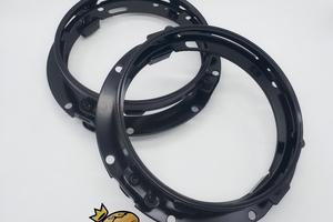 coppia supporti anelli fari tondi 7 pollici 