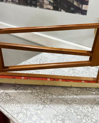Gioco in legno a scivolo per biglie vintage