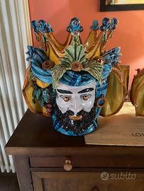 COPPIA TESTE DI MORO SICILIANE