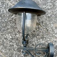 Lampada da esterno metallo vetro