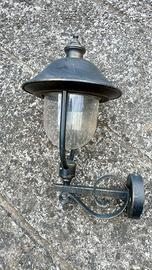 Lampada da esterno metallo vetro