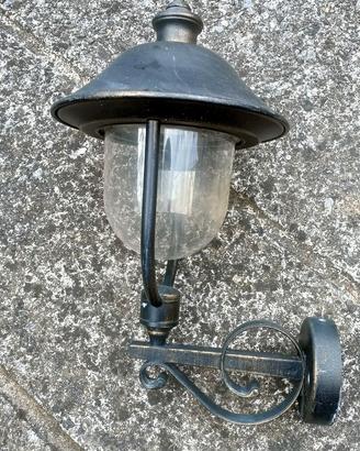 Lampada da esterno metallo vetro