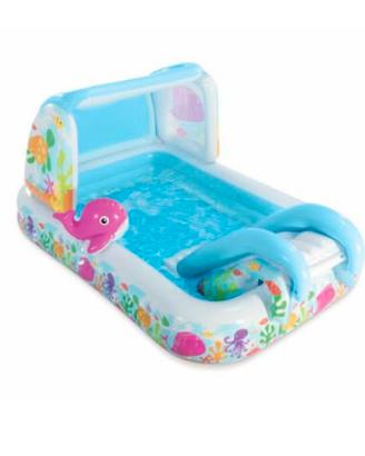 Piscina gonfiabile Intex con scivolo e parasole -