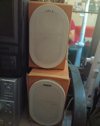 Hi-fi Sony vintage antico casse stereo audio buono