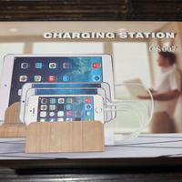 Stazione di ricarica smartphone tablet smartwatch 