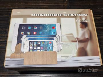 Stazione di ricarica smartphone tablet smartwatch 