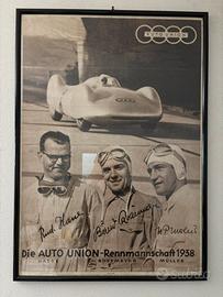 Ristampe poster anni 30 Auto Union - incorniciate