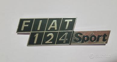 Scritta fiat 124 sport