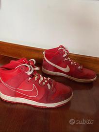 Nike dunk high red 44