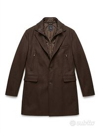 Cappotto Fay Double Coat in Lana - Marrone Cioccol