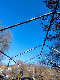 Struttura voliera pollaio in acciaio